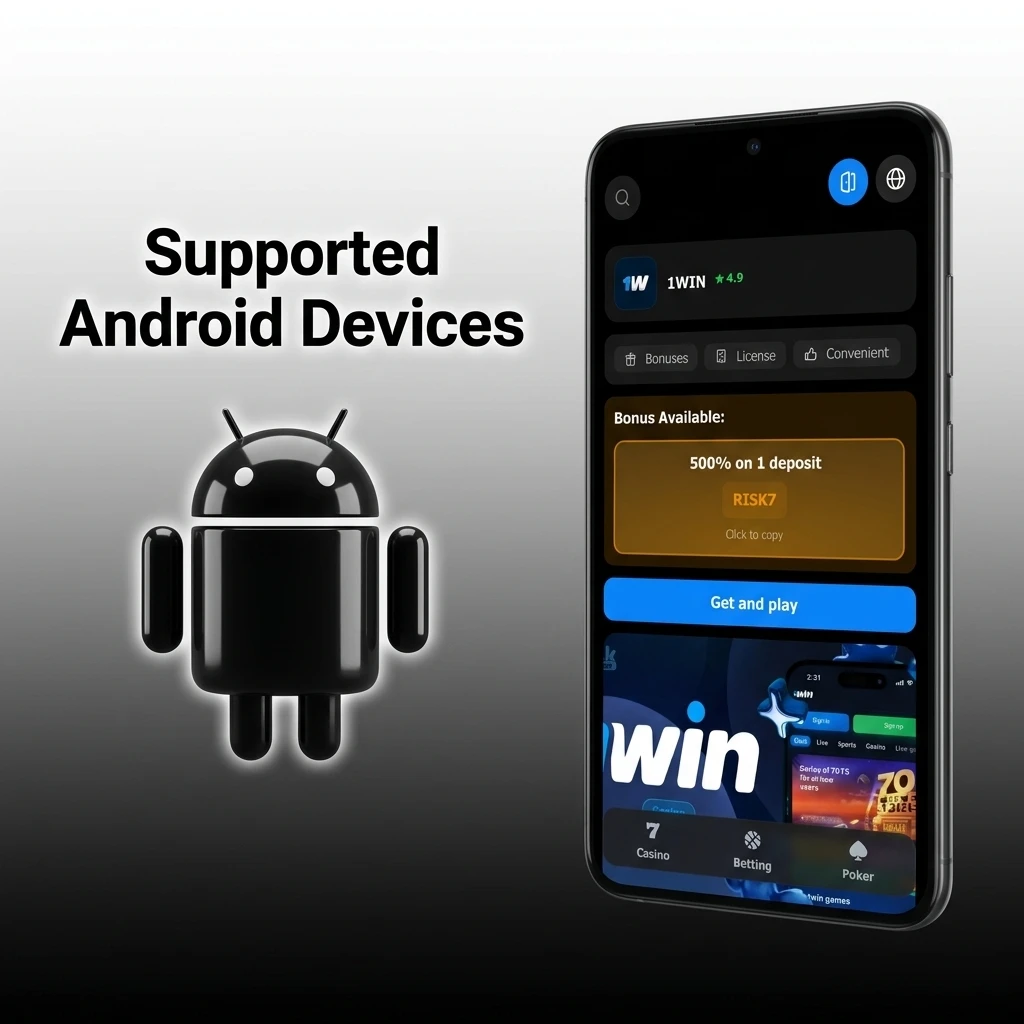 Android devices compatible with Chicken Road 1win app across budget, mid-range, and flagship segments from Samsung, Redmi, Realme, OnePlus