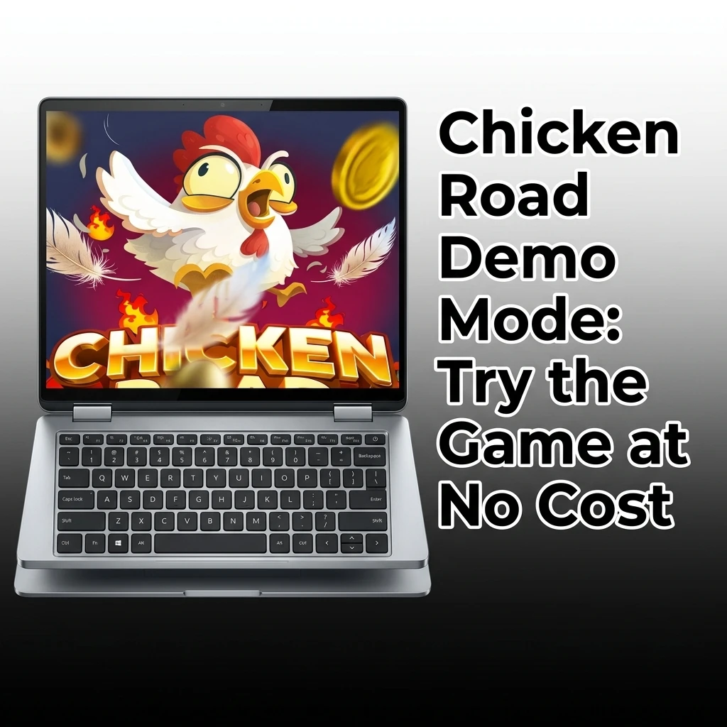 Chicken Road demo mode gameplay showing free play interface with bet controls and multiplier rounds