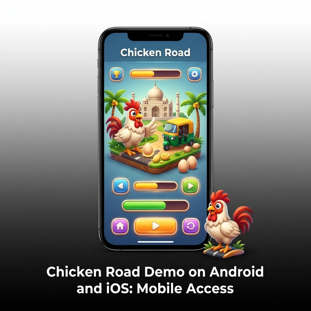 Chicken Road demo on Android and iOS mobile devices via casino app or mobile browser with touch-optimised gameplay