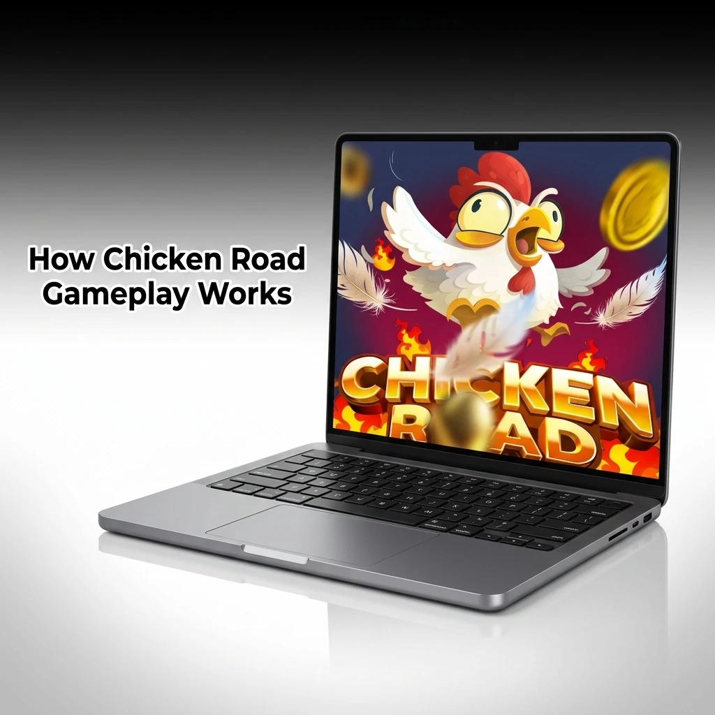 Chicken crossing obstacle road game with climbing bet multipliers, cashout controls, and auto-cashout settings displayed on screen