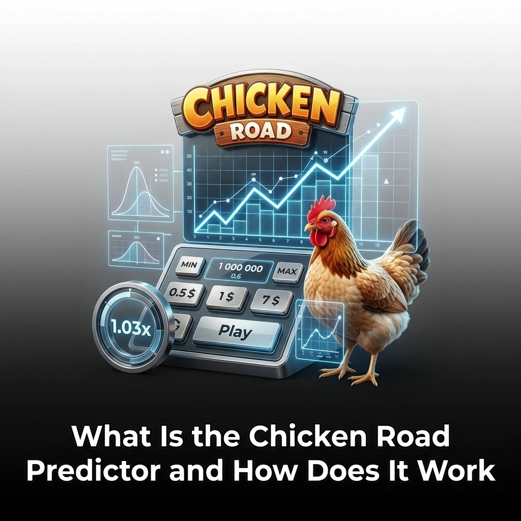 Chicken Road Predictor tool showing betting suggestions based on historical crash game data analysis for players