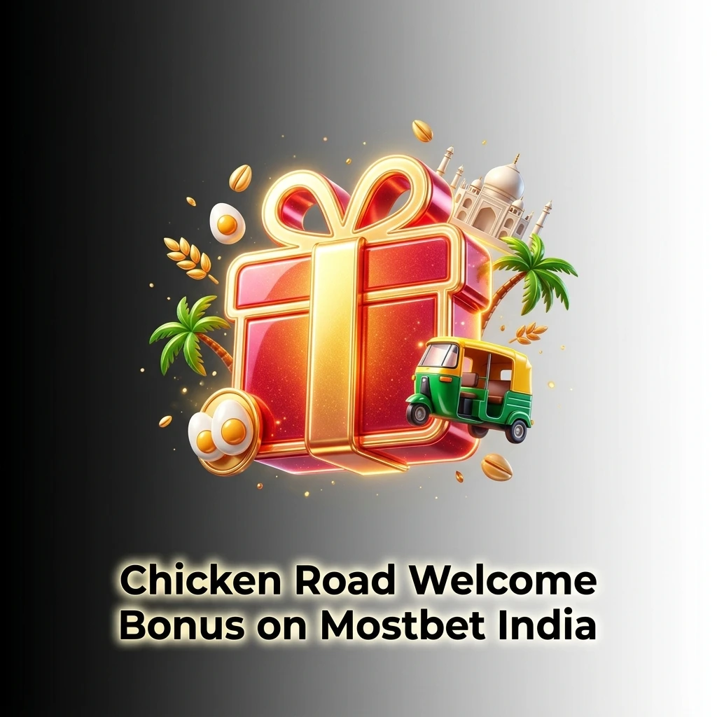 Mostbet India Chicken Road welcome bonus offering 125% match plus 250 free spins on first deposit from INR 300