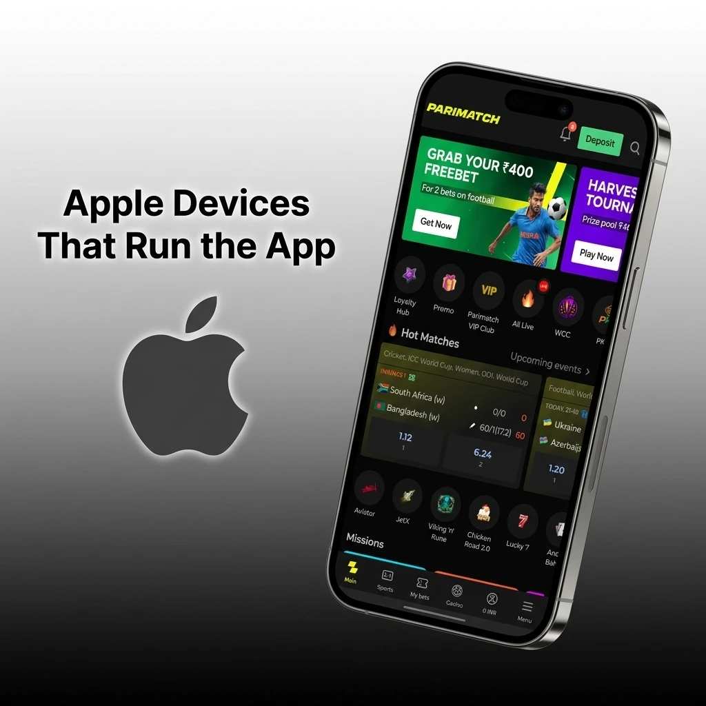 Apple devices compatible with the app, including iPhone SE to iPhone 15 and iPad models running iOS 12 or later