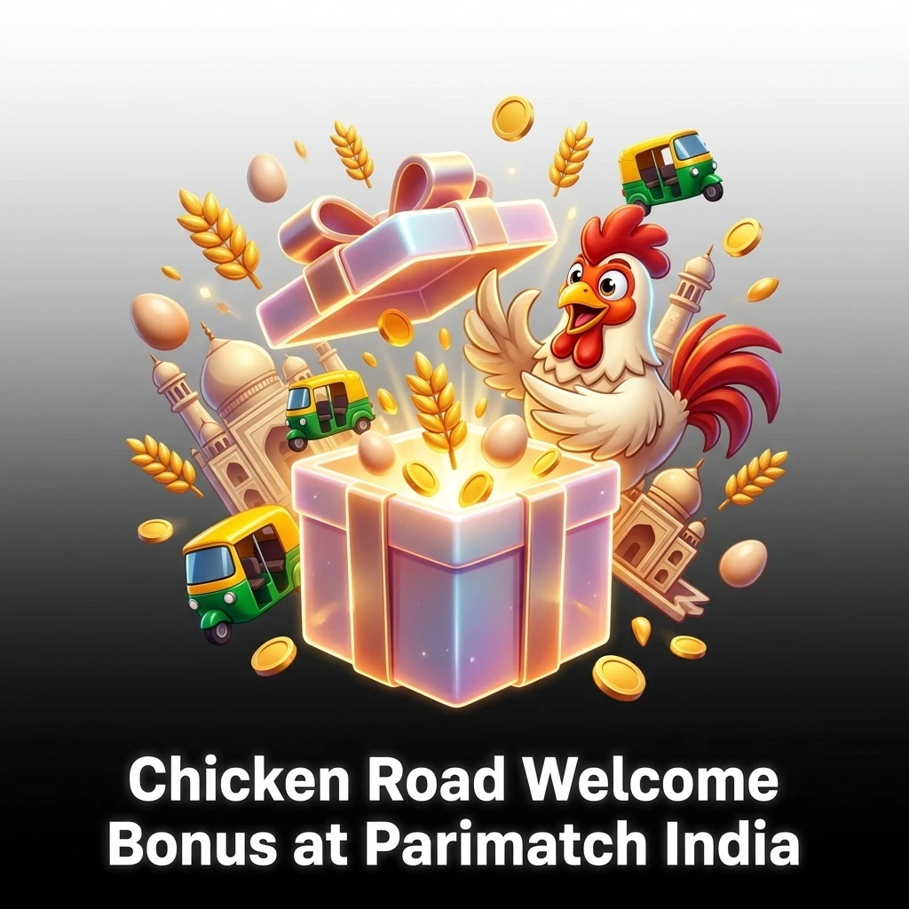 Parimatch India Chicken Road welcome bonus offering 100% up to INR 30,000 for new players on instant games