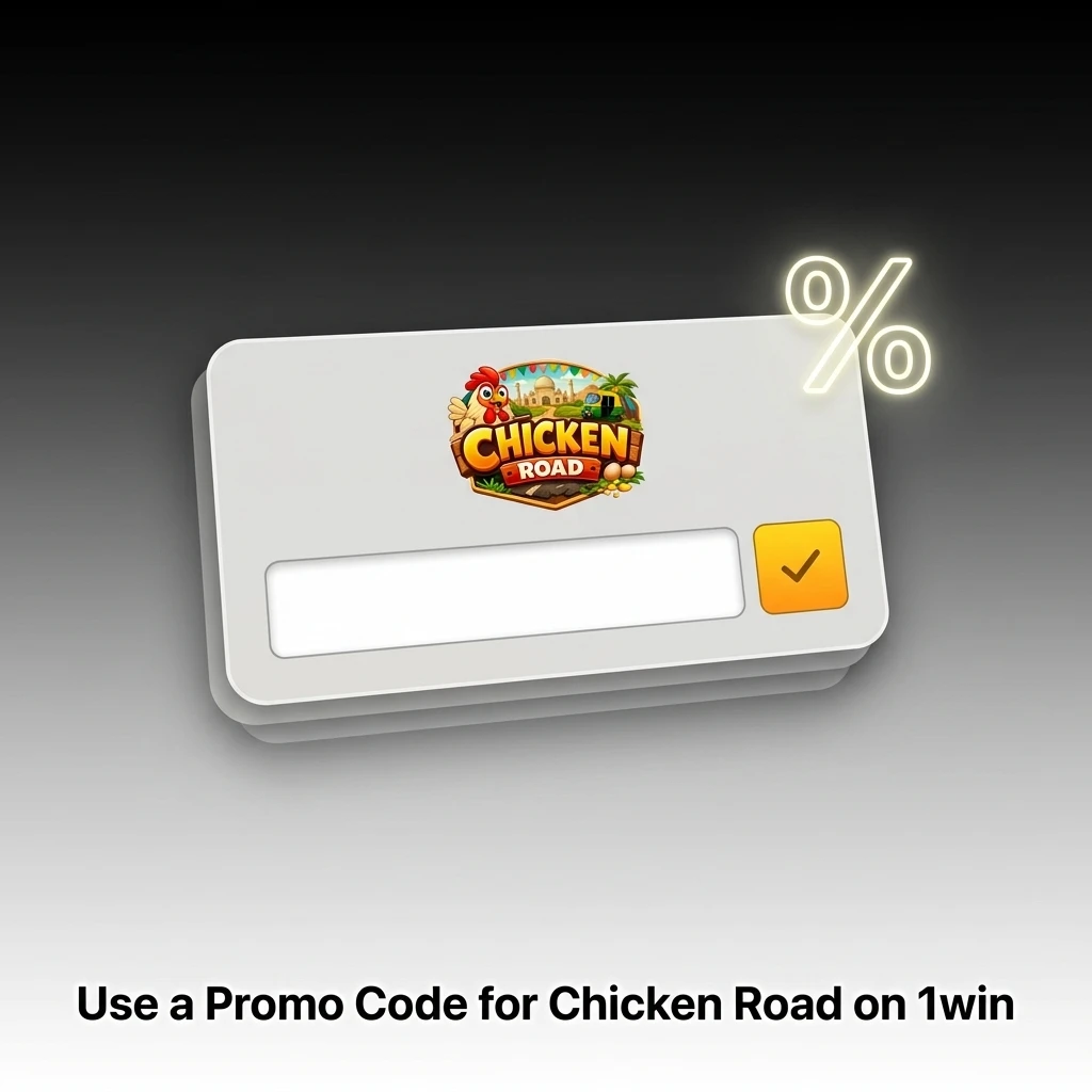 Enter promo code 1WINBONUS on 1win at registration or via Profile to get bonus value for Chicken Road