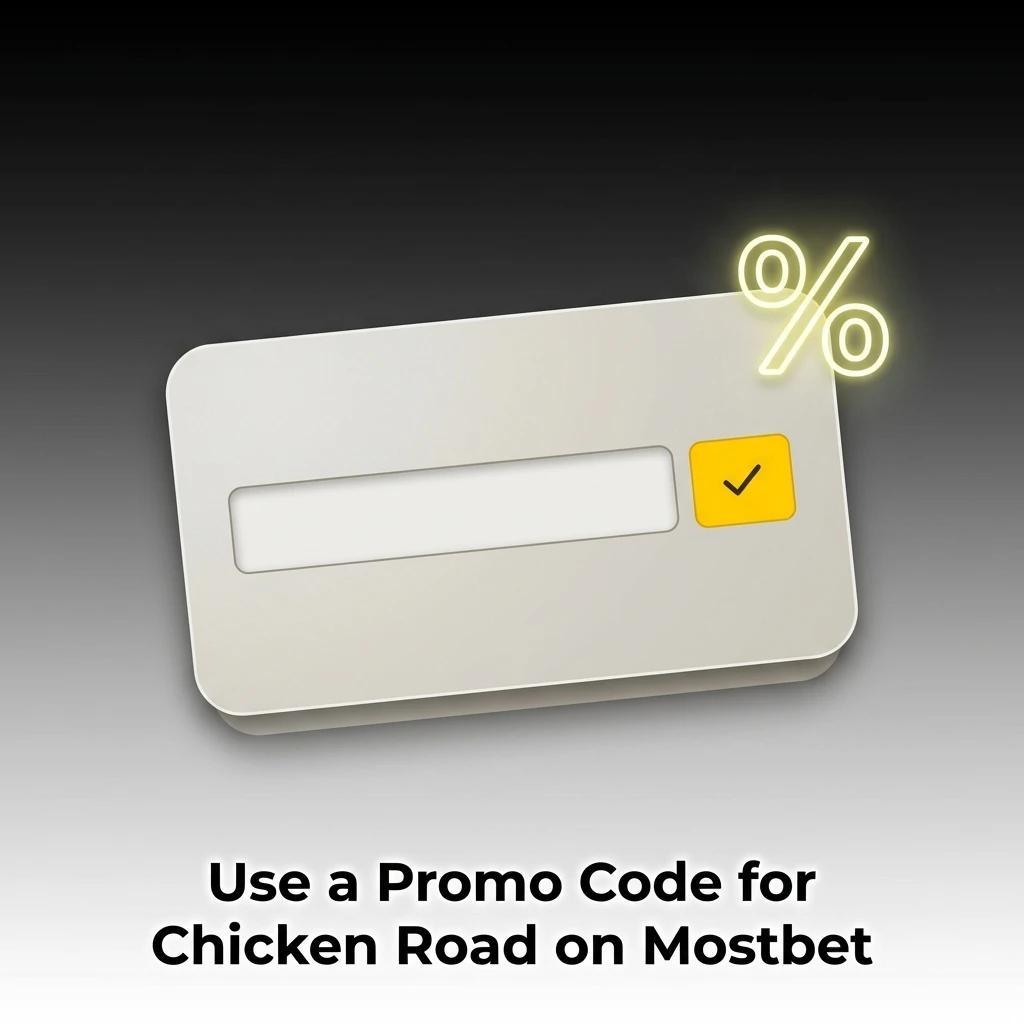 Mostbet promo code MBINDIA entry field for Chicken Road bonus activation in app registration screen